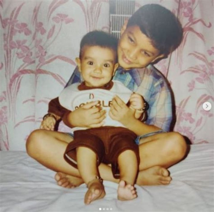 Aman Dhattarwal with his younger brother Tanishq Dhattarwal