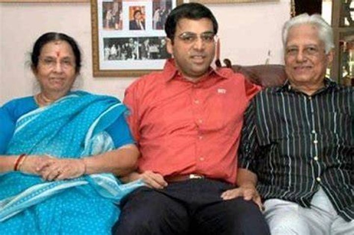 Anand with his family