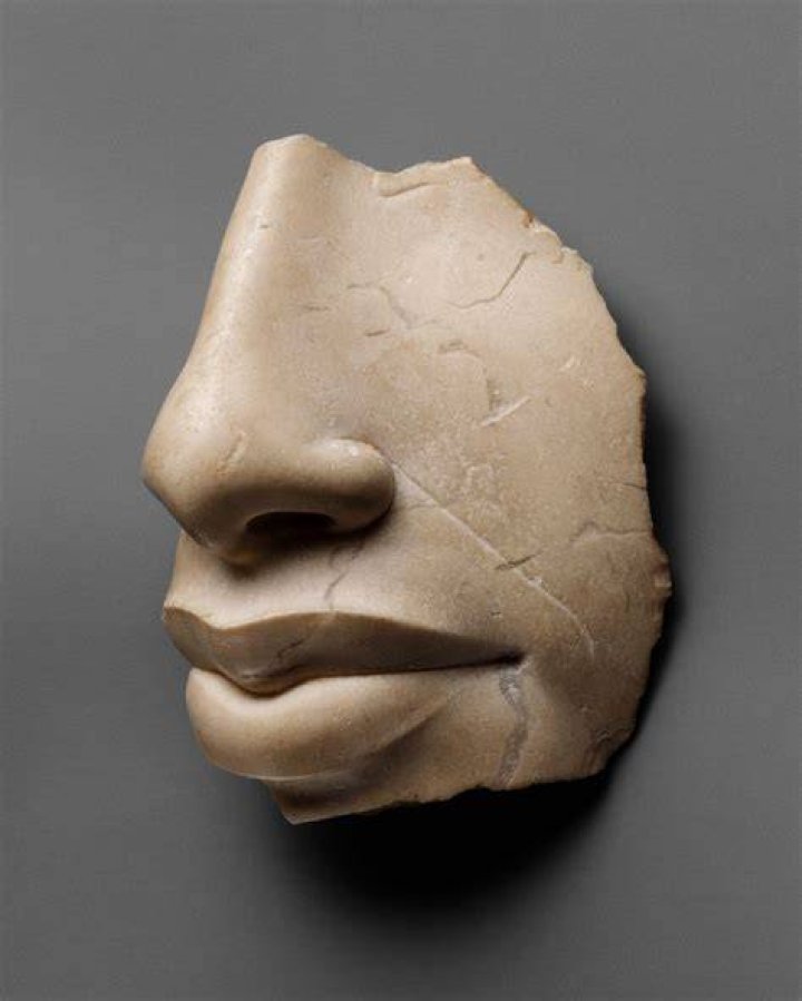 Ancient Egyptian Flat Relief Nose Damaged