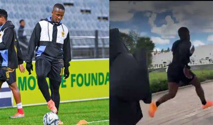 Andile is a footballer