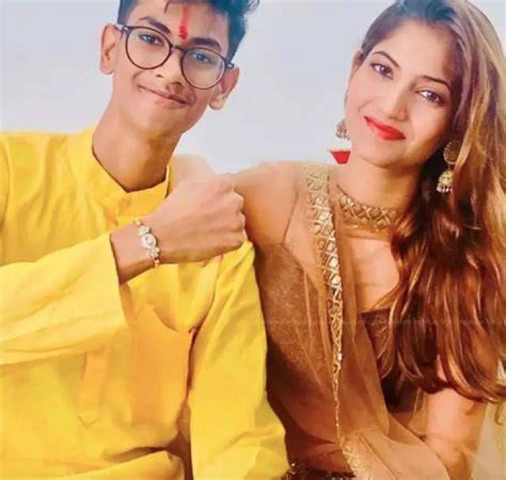 Angel Rai with her brother