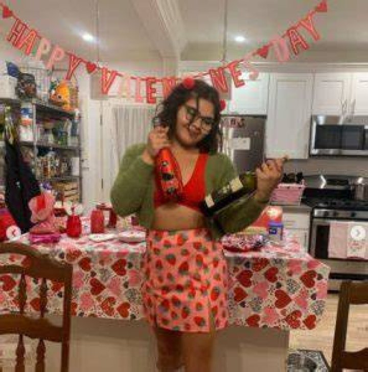 Belissa Escobedo celebrates Valentines Day