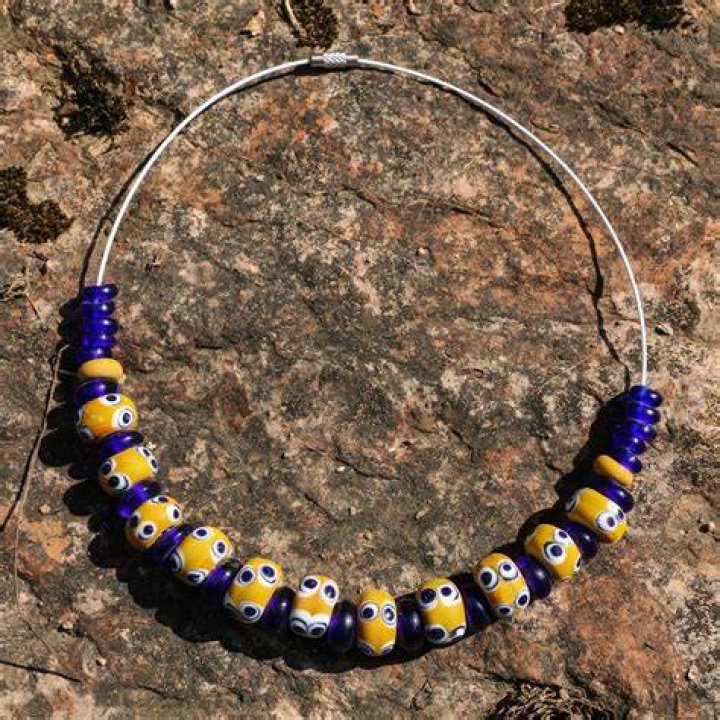 Celtic Necklace With Glass Beads