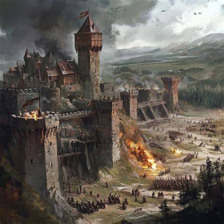 Depiction Of The Siege Of Rhodes