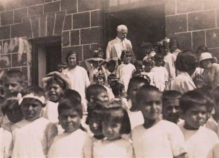 Fridtjof Nansen With Armenian Orphans