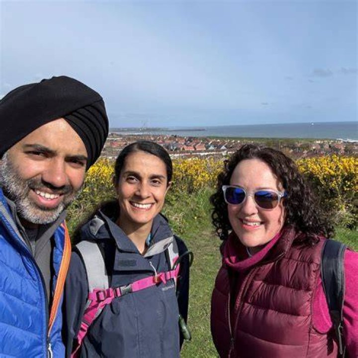 Gurpreet Dhatt with his friends