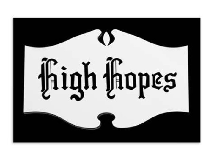High Hopes Sign At Amityville House