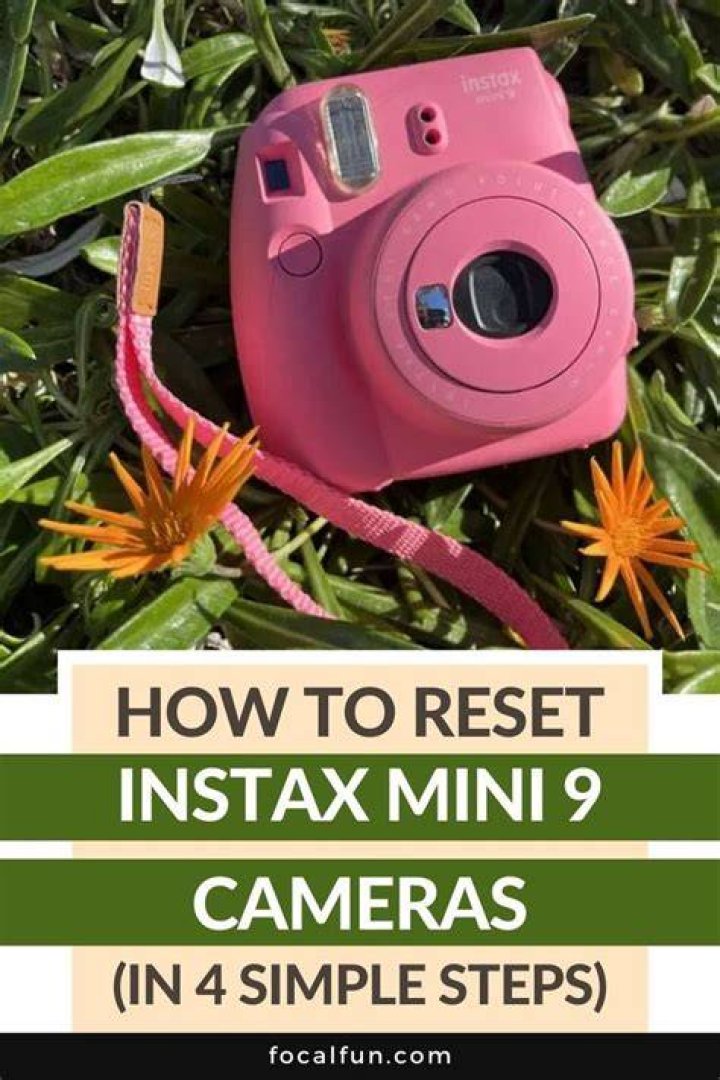 How to reset instax mini 9