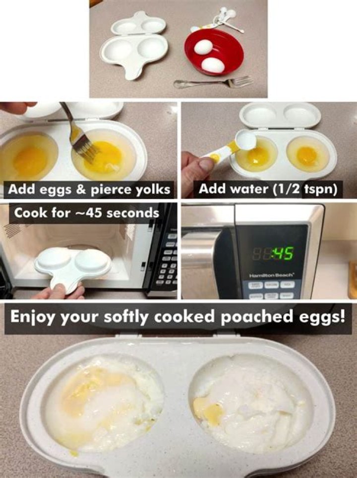 How to use microwave egg poacher