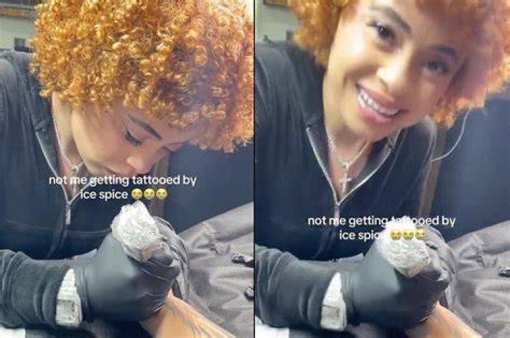 Ice Spice Gives A Tattoo To A Fan, Creating A Lasting Memory