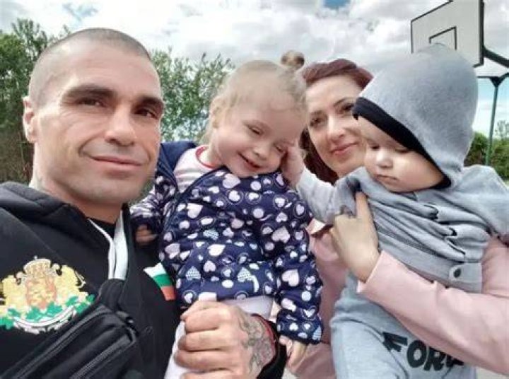 Ivan Nikolov with his wife son and daughter
