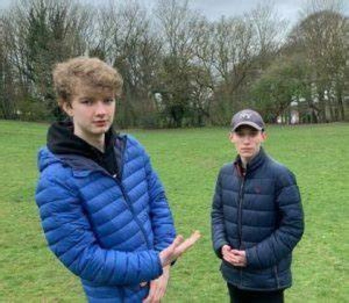 Jack Manifold with his friend