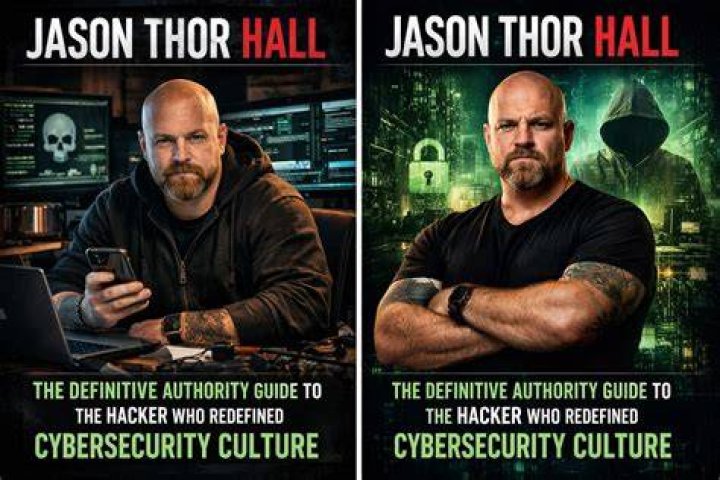 Jason Thor Hall with friends