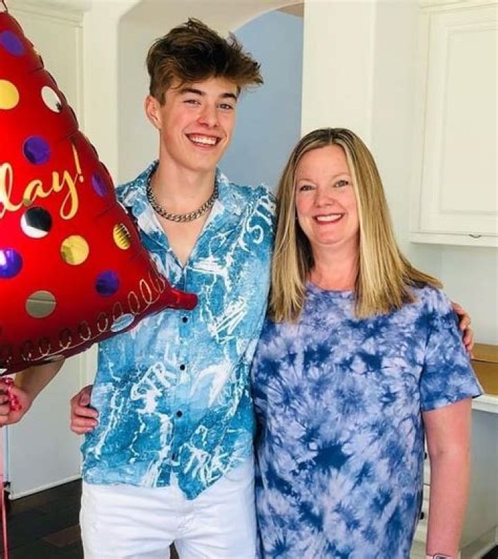Jeremy Hutchins and his mother