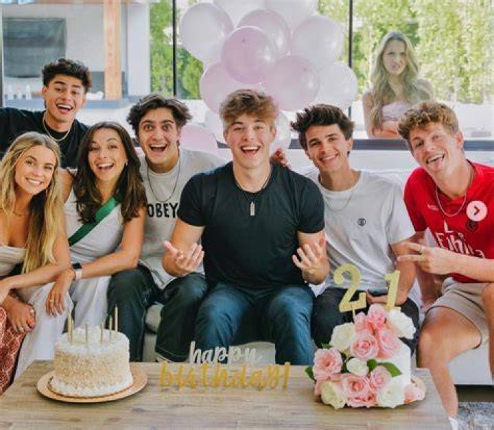 Jeremy Hutchins with his friends