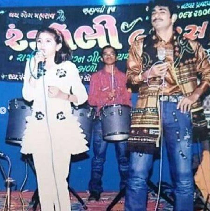 Kinjal Dave with her dad