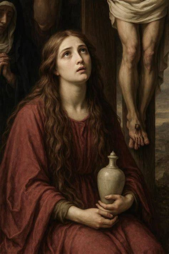 Mary magdalene with her animals