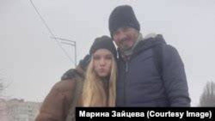 Maryna with her father