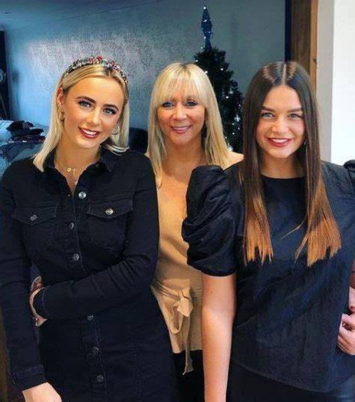 Millie Court with her mother Esme Court and sister Jessie Court