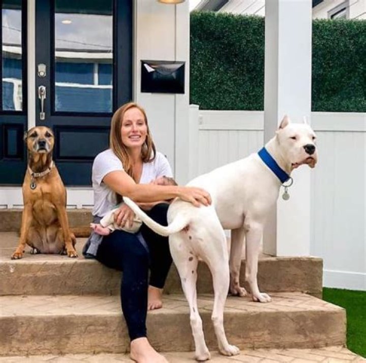 Mina Starsiak has pet dogs