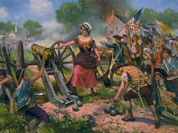 Molly Pitcher With Cannon