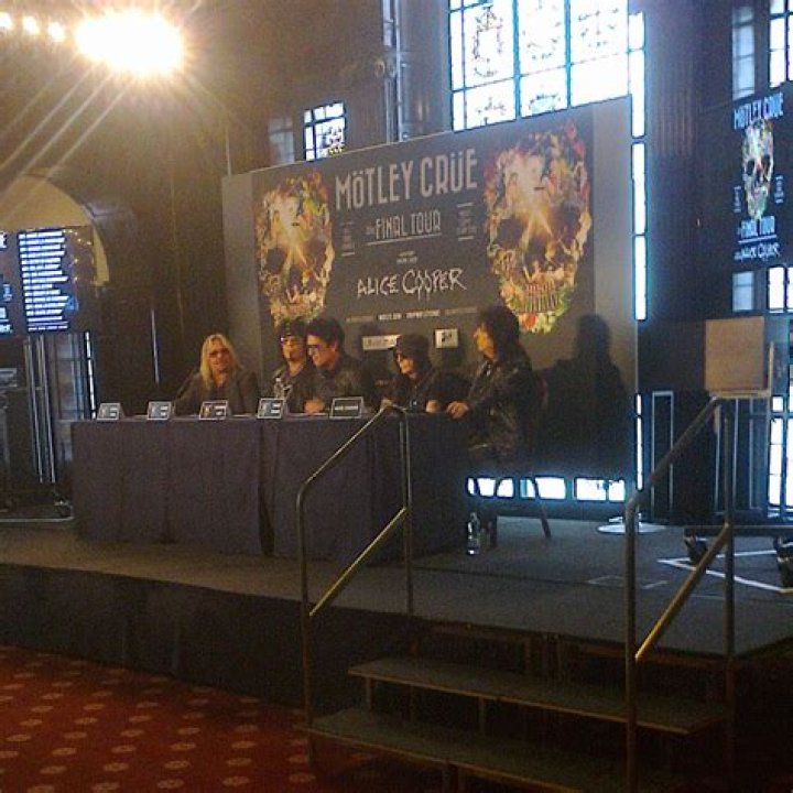 Motley Crue Last Ever European Press Conference at Law Society in London on June 9, 2015
