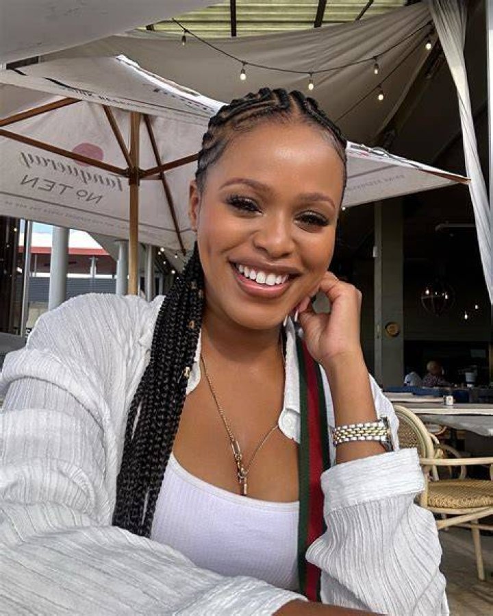 Natasha Thahane picture from school days