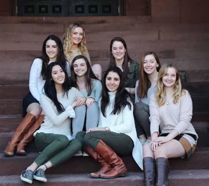 Schlott with her friends