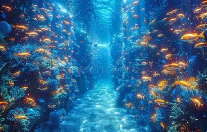 underwater animall photography crystal blue