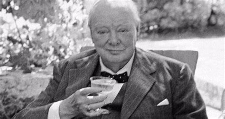 Winston Churchill Drinking Alcohol